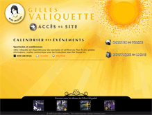 Tablet Screenshot of gillesvaliquette.com